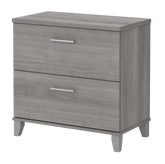 Bush Furniture Somerset 2 Drawer Lateral File Cabinet | Platinum Gray/White_0